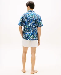 Tommy Hilfiger Men's Short Sleeve Floral Print Woven Shirt