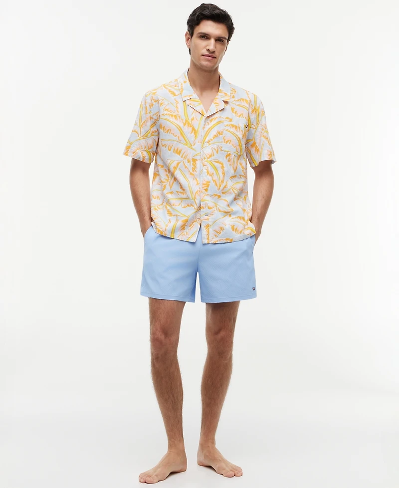 Tommy Hilfiger Men's Short Sleeve Floral Print Woven Shirt