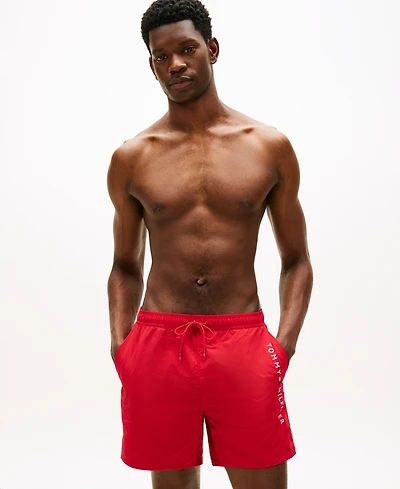 Tommy Hilfiger Men's Medium Drawstring Zip Pocket 5" Swim Trunks