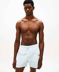 Tommy Hilfiger Men's Medium Drawstring Zip Pocket 5" Swim Trunks