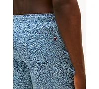 Tommy Hilfiger Men's Print Drawstring 5" Swim Trunks