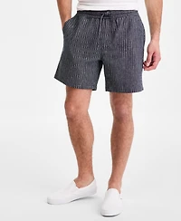 Sun + Stone Men's Jones Striped 6" Pull-On Shorts, Macy's Exclusive
