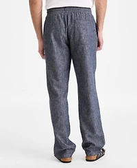 Sun + Stone Men's Linen Blend Straight Leg Pants, Macy's Exclusive