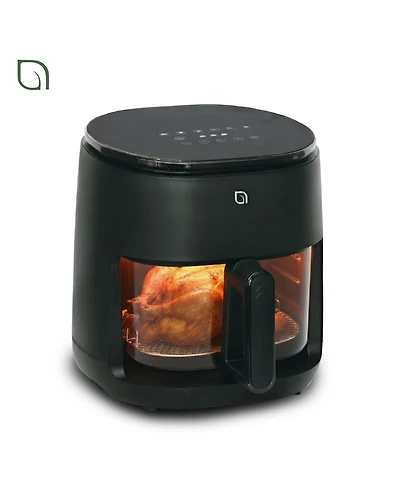 Willow Kitchen 5QT Digital Glass Air Fryer - Self-Cleaning, Touch Screen, Healthier Frying, Watch Your Food Cook