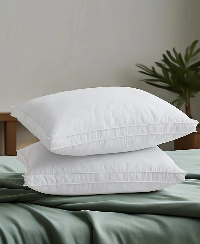 Unikome Gusseted Goose Feather 2-Pack Pillows