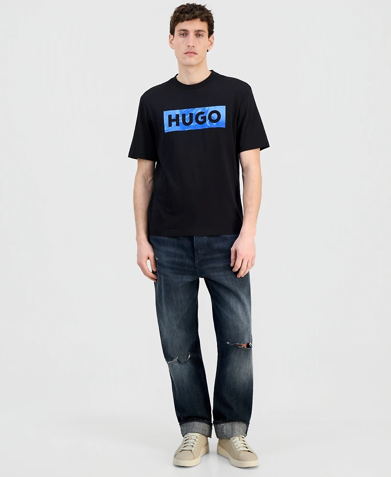 Hugo Boss Men's Cotton Logo Crewneck T-Shirt