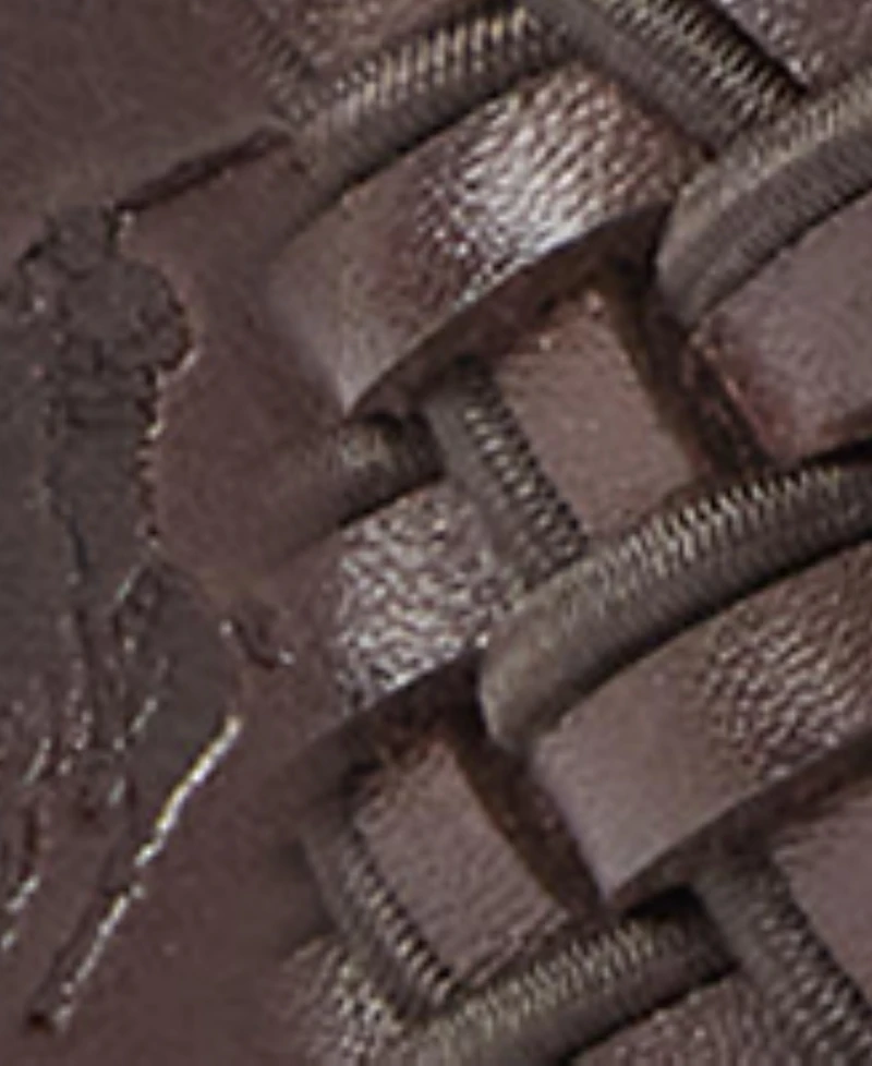 Polo Ralph Lauren Men's Leather & Braided Cord Woven Belt