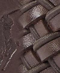 Polo Ralph Lauren Men's Leather & Braided Cord Woven Belt