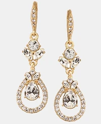 Givenchy Crystal Orbital Double Drop Earrings