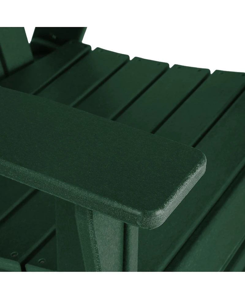 WestinTrends Outdoor Patio Shell-back Adirondack Dining Chair Weather Resistant