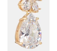 Givenchy Cubic Zirconia Cluster Triple Drop Earrings