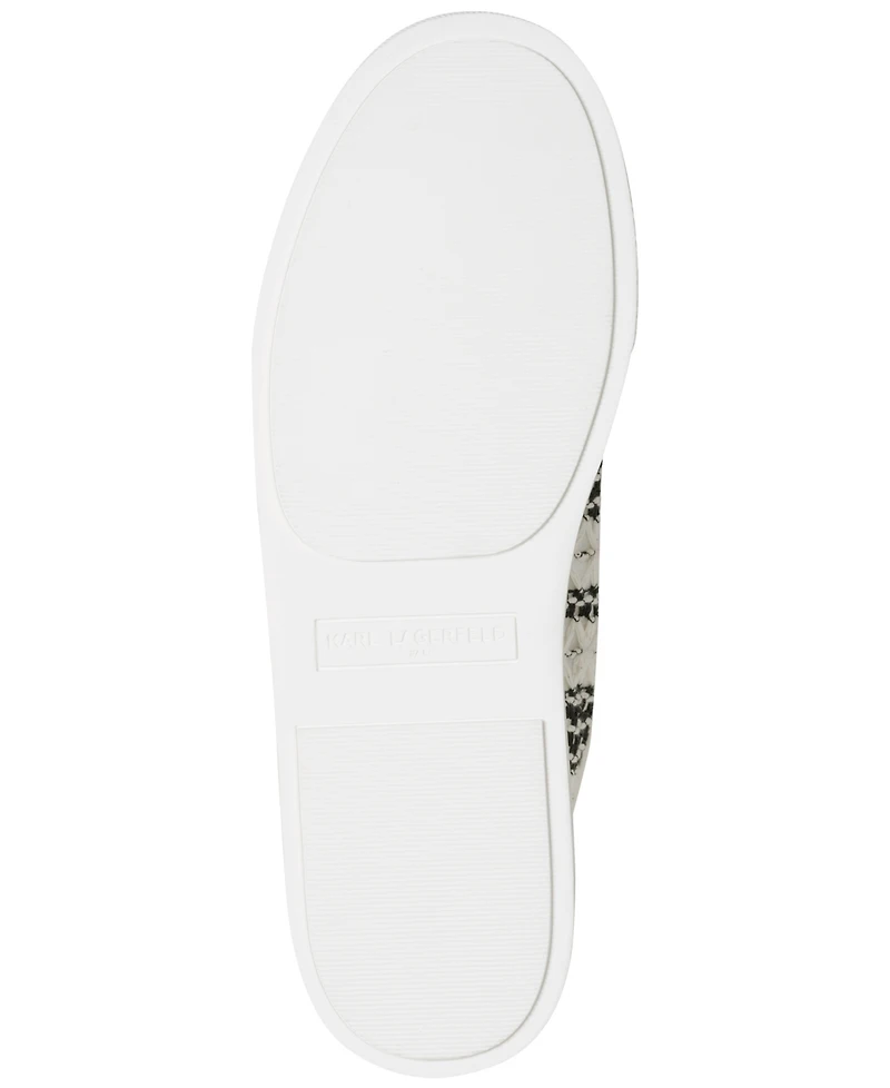 Karl Lagerfeld Paris Women's Caelan Crochet Round Toe Sneakers