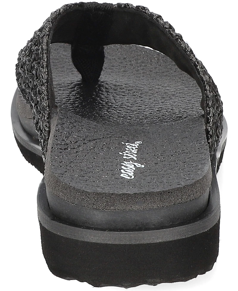 Easy Street Women's Whimsy Thong Flat Sandals