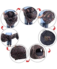 Mecale Portable Pop-Up Ground Camo Hunting Blind Enclosure, Surround View Shelter