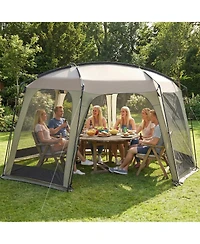 Mecale Netted Canopy Tent for 6-8 People with Zippered Door, Outdoor Screen Shelter
