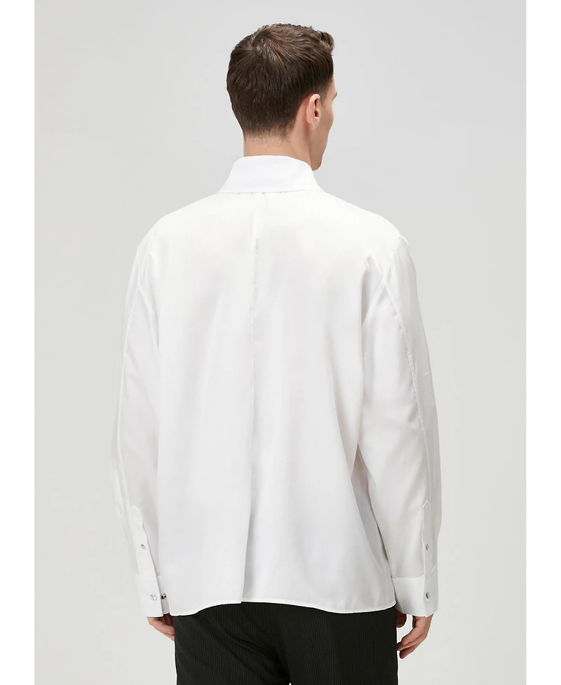 Pcfg Men's Pure Cotton Zip-Front Woven Shirt