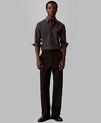 Calvin Klein Men's Grid Supima Stretch Slim-Fit Shirt