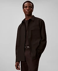 Calvin Klein Men's Travel Twill Regular-Fit Shirt