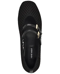 Nine West Women's Keira Round Toe Mary Jane Dress Flats