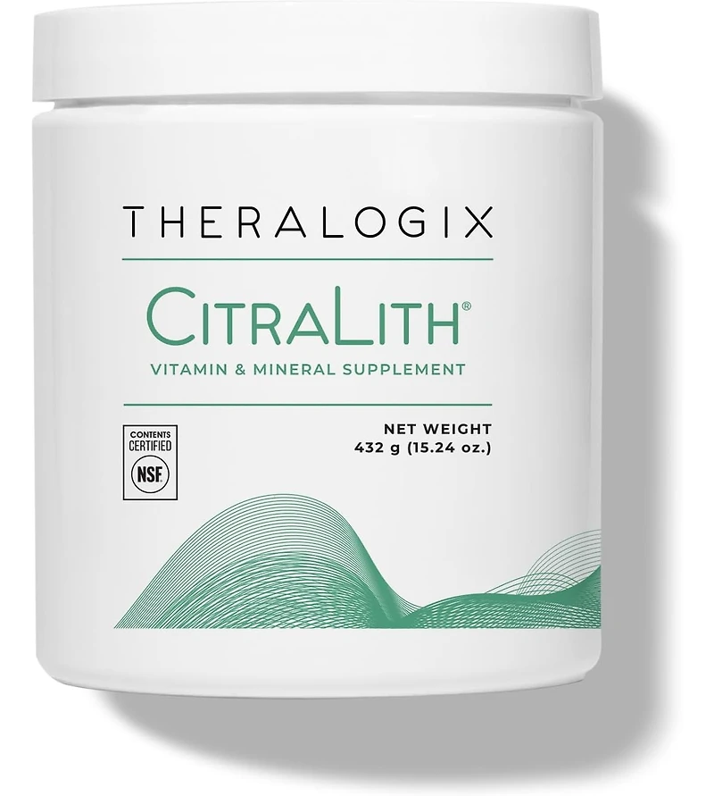 Theralogix CitraLith Canister Vitamin & Mineral Supplement - 90-Day Supply - Kidney Health Support for Healthy Kidney Function