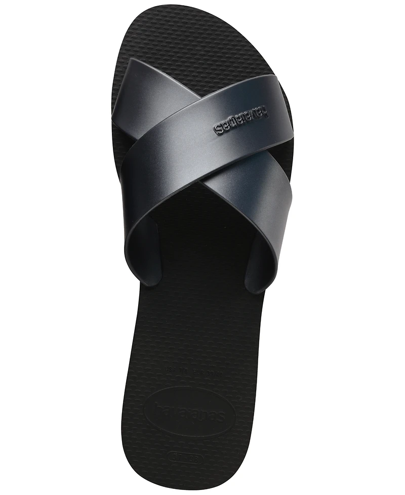 Havaianas Women's Aqua Metallic Round Toe Sandals