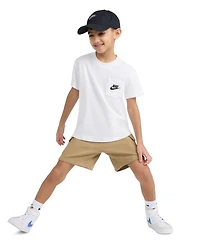 Nike Little Boys Pocket T-Shirt & French Terry Shorts, 2 Piece Set