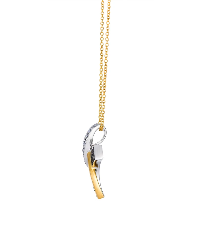 Le Vian Chocolate & Vanilla Diamond Pendant Necklace (0.42 ct. t.w.) in 14k Two-Tone Gold