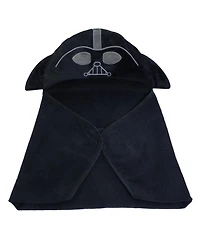 Lambs & Ivy Baby Boys Star Wars Darth Vader Black Luxury Cotton Hooded Bath Towel
