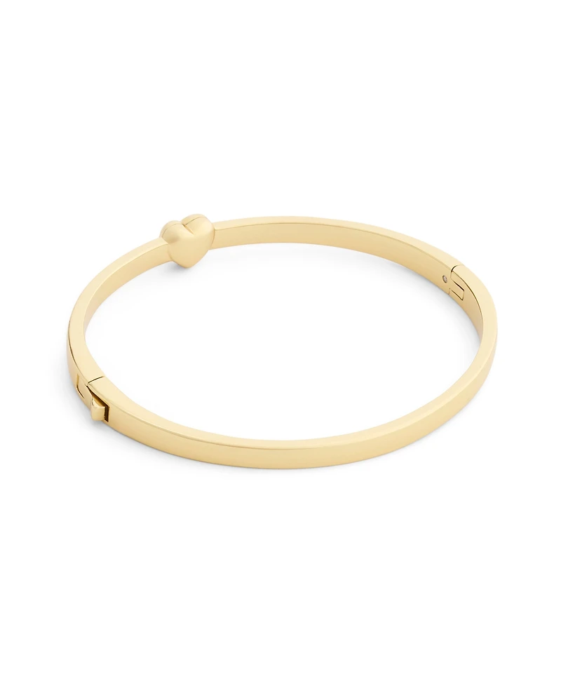 Coach Chalk Signature C Heart Enamel Bangle Bracelet