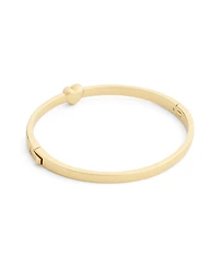 Coach Chalk Signature C Heart Enamel Bangle Bracelet