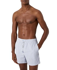 Reiss Men's Seersucker Stripe Swim Shorts