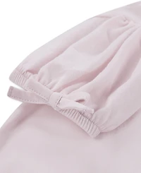 Levi's Girls' Toddler 2T-4T Bow Sleeve T-Shirt and Belted Shorts, 2-Piece Set