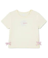 Levi's Girls' 7-16 Daisy Side Tie Round Neck Top