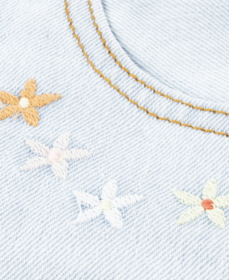 Levi's Girls' 4-6X Crochet Applique A-Line Shorts