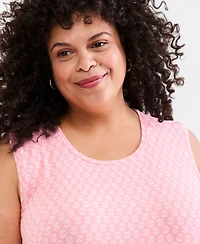 Style & Co Plus Printed Flip-Flop Dress