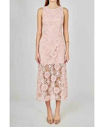 endless rose Women's Lace Cami Maxi Dress