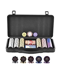 Sugift 300-Piece Poker Chip Set with Case and Casino-Style Chips