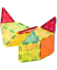 Sugift 55-pc Magnetic Tiles Starter Set with Car Base & Number Cards