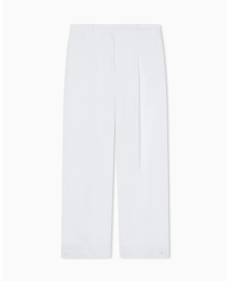 A|X Armani Exchange Men's White Edition Nylon Pants