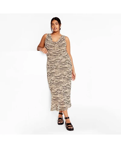 City Chic Women's Plus Elia Print Maxi Dress