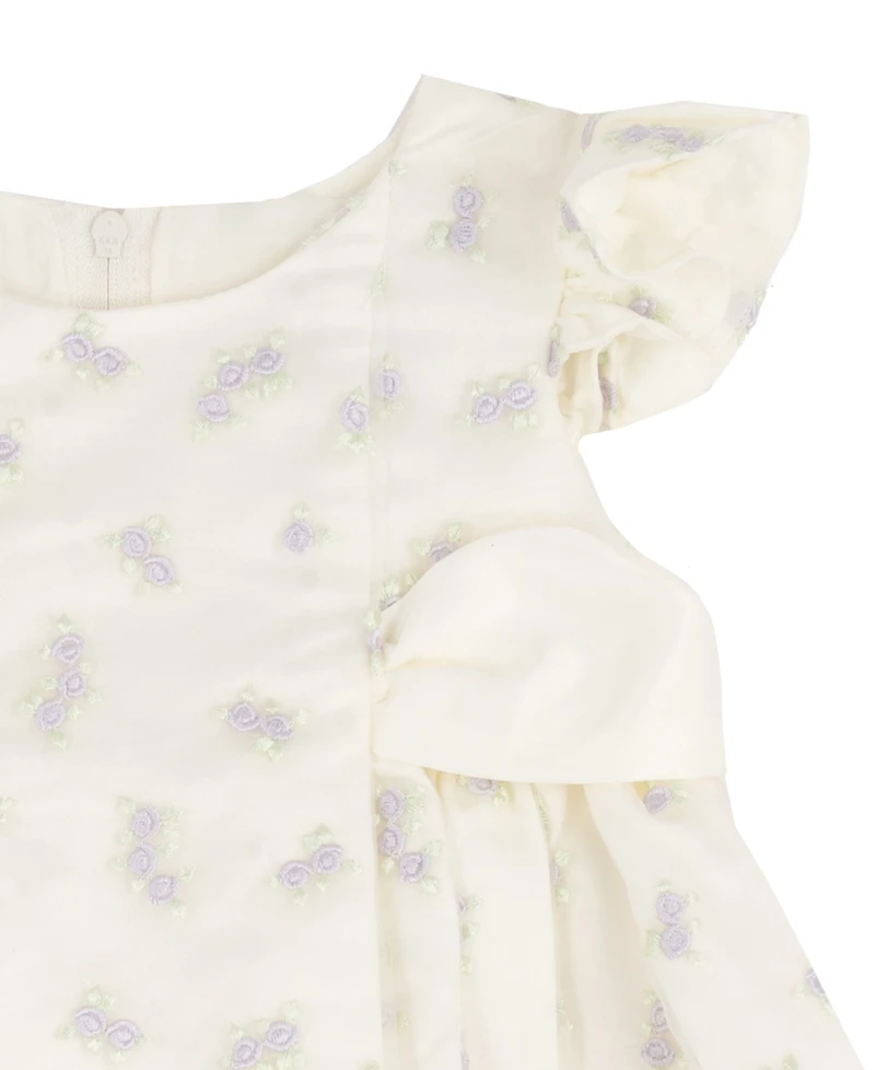 Rare Editions Girls' Toddler 2T-4T Embroidery Dress