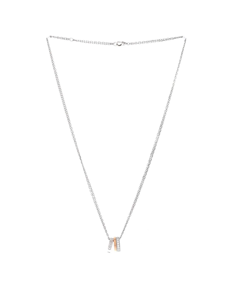 Pre-Owned Cartier Love 3 Ring Pendant Necklace
