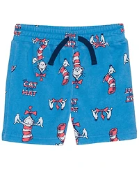 Dr. Seuss Boys' Toddler 2T-5T the Cat Hat T-Shirt and Shorts, 2-Piece Set