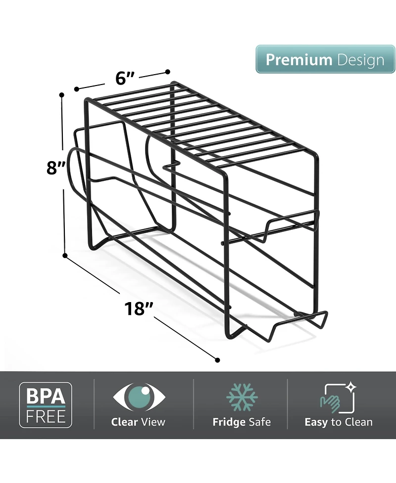 Sorbus 2 Pack Can Dispenser Rack - Holds 12 Standard 12oz Cans Each