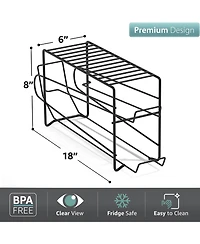 Sorbus 2 Pack Can Dispenser Rack - Holds 12 Standard 12oz Cans Each