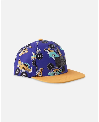 Deux par Deux Boy Cap Blue Truck Print - Toddler|Child