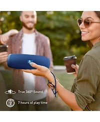 Pursonic Outdoor Essentials Bundle – 2-in-1 Bluetooth Water Bottle, Peak Wireless Speaker, and Led Portable Solarsync Power Bank