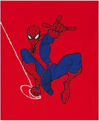 Spider-Man Boys' 4-10 T-Shirt and Shorts, 2-Piece Set