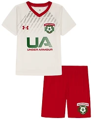 Under Armour Boys' 2T-7 Tech Soccer T-Shirt and Shorts, 2-Piece Set