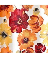 Lush Decor Leah Light Filtering Window Curtain Panels, Pair, 52" W x 63" L Floral Drapes for Bedroom - Farmhouse Decor